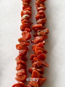 Coral Beaded Dual Necklace