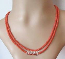 Coral Beaded Necklace Beaded Coral Necklace