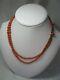 Coral Necklace Antique Victorian 14k Gold Graduated Beads C1880 Wedding Jewelry