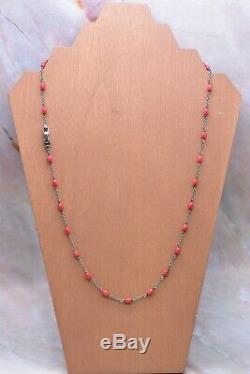 David Yurman Beads Necklace Coral