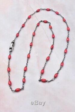 David Yurman Beads Necklace Coral