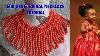 Diy Drop Necklace Nigeria Bridal Coral Beaded Necklace Tutorial Part 1