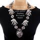 Federico Jimenez Squash Blossom Necklace Fridas Heart Doves Coral Sterling