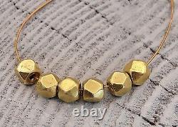 Gold beads Antique 50 old Hand made 18 carat Gold 1g 6 beads