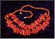 Gorgeous Vintage Zoe B 14k & Red Coral Branch & Bead Necklace 18