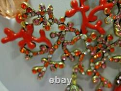 HEIDI DAUS Coral Reef Crystal/Enamel Beaded Necklace (Orig. $219.95)