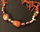 Handmade Antique Coral And Pearl Necklace