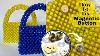 How To Fix Manetic Button On Beaded Bag Easy Diy