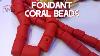 How To Make Easy Fondant Coral Beads Easy Fondant Coral Beads Tutorial Fondant Coral Beads
