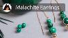 How To Make Wire Spiral Malachite Earrings