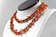 Incredible Natural Coral Necklace With Solid Gold Findings 18k 30