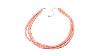 Jay King 3strand Pink Coral Bead 18 Necklace