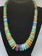 Jay King Dtr Sterling Strand Colorful Turquoise Sponge Coral Disc Bead Necklace