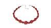 Jay King Red Coral Bead Sterling Silver 18 Necklace