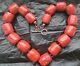 Ladies Handmade Chunky Red Necklace From Colour Dye Root Coral, Valentine's Gifts