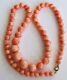 Lovely Vintage Necklace Genuine Coral Beads Great Size 33g