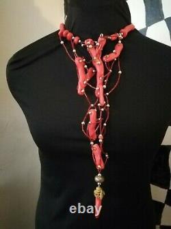 Luxury jewelry necklace pendant woman rare accessories jewelery charms red coral