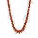 Mario Buccellati Graduated Coral Bead Necklace In 18k Yellow Gold