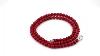Men S 6mm Red Coral Bead Necklace In Sterling Silver 925 With Satin Finish
