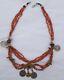 Morocco Berber Necklace, Enamelled Talisman, Genuine Coral, Various Beads
