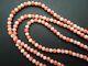 N208 Vtg Pink Coral Necklace Lenght 125 Cm Beads 5 Mm See Descrip