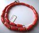 Nice Vintage Salmon Colour Coral Necklace, 17 1/2 Long. (no. Withb-2)