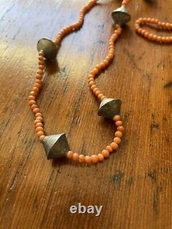 Natural Coral Beaded Necklace