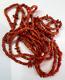 Natural Coral Long Flapper Necklace Victorian Undyed 22.2grams