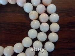 Natural Untreated Undyed Angle Skin Coral Round Beads Necklace 50 Gr