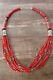 Navajo Indian Sterling Silver Coral And Turquoise Gemstone Beaded Necklace T&