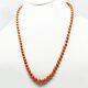 Necklace With Natural Coral Beads And Gold Clasp 143