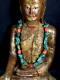 Old Tibetan Fine Quality Large Turquoise Coral Bead Necklace 23 Inches Long