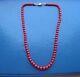 Old Rare Antique Vintage Natural Undyed Italy Coral Necklace Beads 5mm To 8mm