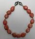 Pink Bamboo Coral Chunky Necklace Sterling Clasp Marked Sc Southwest