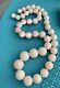 Rare Antique Large Mm Graduated Angelskin Coral Beads