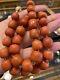 Rare Antique 84 Gram 12-13mm Natural Coral Beads Complete In 14k Rose Gold