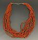 Red Coral Bead Multi Strand Necklace Ca. 20th Century Ex. Giraud V. Foster Coll