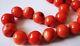 Stunning! Salmon Colour Coral Necklace, 18 1/2 Long, Beads 11mm-13mm