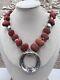 Silpada 925 Sterling Silver Red Sponge Coral Hammered Bead Necklace Retired 16