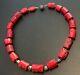 Statement Boho Chunky Large Bamboo Coral Nuggets Bali Silver Necklace 20 Ins