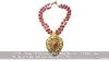 Tibetan Coral Bead Gilded Metal Necklace