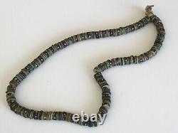 Tibetan bead antique Chinese natural coral Turquoise Mala prayer necklace