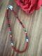Tommy & Rosita Singer T R Sterling Silver Red Coral Bead Necklace. 18 Inch