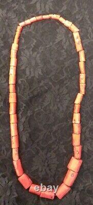 Traditional Real Coral Necklace Beads Red African/nigerian Coral Bead Men