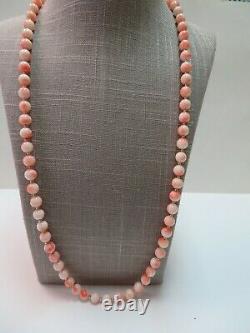 Vintage 14K Gold Beads & Coral Beads Necklace 29