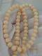 Vintage 14k Yellow Gold Italian Genuine Beaded Angel Skin Coral Necklace