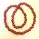 Vintage Chunky Salmon Red Coral Stone Beade Necklace 28 Inch 112grm