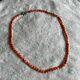 Vintage Estate Silver Salmon Angel Skin Coral Flat Round Beads Necklace 17 Rare