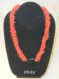 Vintage Genuine Red Coral Branches Necklace 73 gram