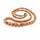 Vintage Graduated Natural Coral Beads Gold Filled Necklace 5 To 10mm 25.5 Long